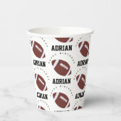 アメリカンフットボールのグリディロンボール誕生日パーティー 紙コップ (左)