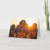 アメリカンフットボールのコーチ名写真 サンキューカード (裏面)