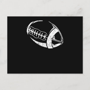 アメリカンフットボールのシルエットチームのスポーツ選手 ポストカード