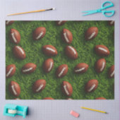 アメリカンフットボールのシームレススポーツパターン 薄葉紙 (クラフト)