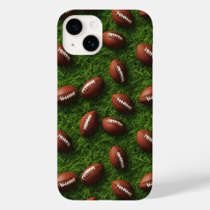 アメリカンフットボールのシームレススポーツパターン Case-Mate iPhone 14ケース