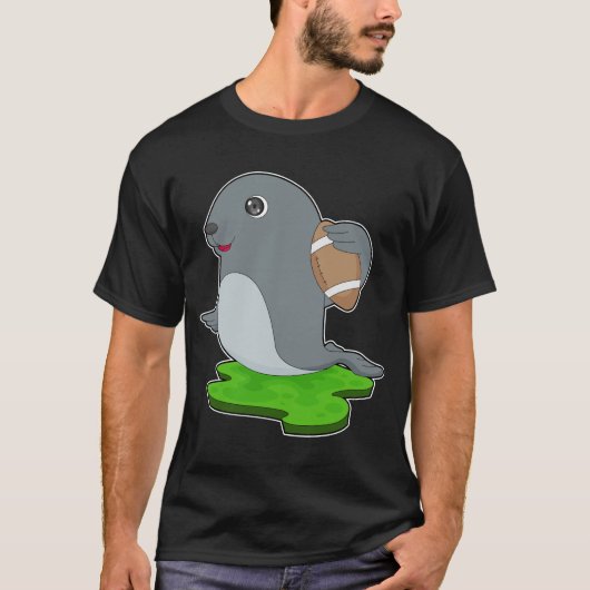 アメリカンフットボールのシーリング Tシャツ (正面)