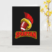 アメリカンフットボールのスパルタンススポルトのロゴチーム カード (黄色い花)
