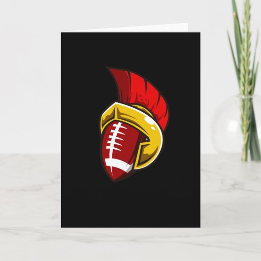 アメリカンフットボールのスパルタン·フットボール選手チーム カード (正面)