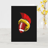 アメリカンフットボールのスパルタン·フットボール選手チーム カード (黄色い花)