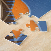 アメリカンフットボールのスポーツボールゲーム ジグソーパズル (側面)