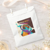 アメリカンフットボールのスポーツボール抽象芸術 フェイバーバッグ (クリップ留めされた状態)