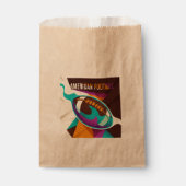 アメリカンフットボールのスポーツボール抽象芸術 フェイバーバッグ (正面)