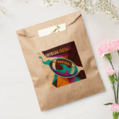 アメリカンフットボールのスポーツボール抽象芸術 フェイバーバッグ (封をした状態)