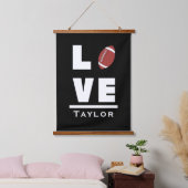 アメリカンフットボールのスポーツ愛好家 吊り下げ型タペストリー (寝室)