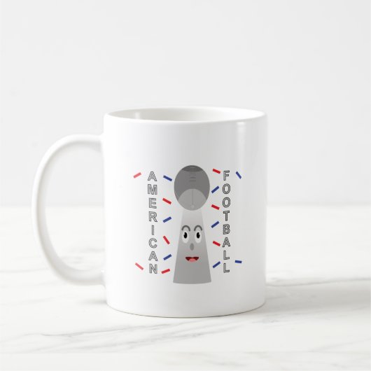 アメリカンフットボールのチャンピオンズトロフィー コーヒーマグカップ (左)