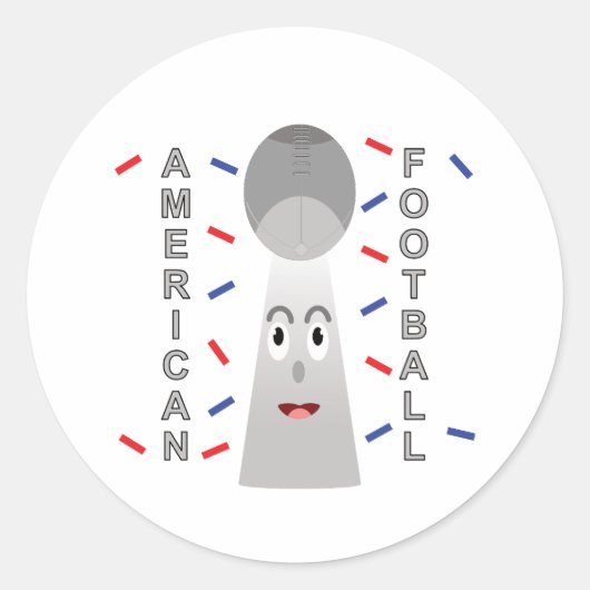 アメリカンフットボールのチャンピオンズトロフィー ラウンドシール (正面)