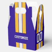 アメリカンフットボールのチームが紫と黄色を彩る フェイバーボックス (オープン)