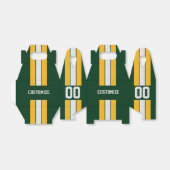 アメリカンフットボールのチームカラーは緑と黄色 フェイバーボックス (折り畳みなし)