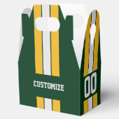 アメリカンフットボールのチームカラーは緑と黄色 フェイバーボックス (オープン)