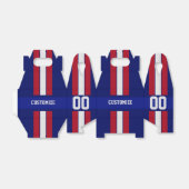 アメリカンフットボールのチームカラーは赤と青 フェイバーボックス (折り畳みなし)