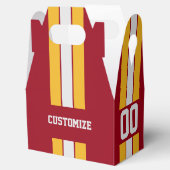 アメリカンフットボールのチームカラーは赤と黄色 フェイバーボックス (オープン)