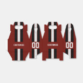 アメリカンフットボールのチームカラーは赤と黒 フェイバーボックス (折り畳みなし)