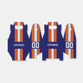 アメリカンフットボールのチームカラーは青とオレンジ フェイバーボックス (折り畳みなし)