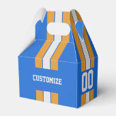 アメリカンフットボールのチームカラーは青と黄色 フェイバーボックス (裏面サイド)