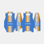 アメリカンフットボールのチームカラーは青と黄色 フェイバーボックス (折り畳みなし)