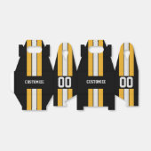 アメリカンフットボールのチームカラーは黒と黄色 フェイバーボックス (折り畳みなし)