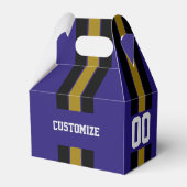 アメリカンフットボールのチームカラーズパープル フェイバーボックス (裏面サイド)