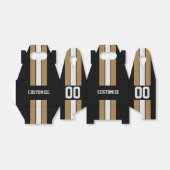 アメリカンフットボールのチームカラーズブラックと金ゴールド フェイバーボックス (折り畳みなし)