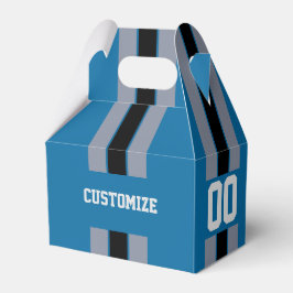 アメリカンフットボールのチームカラーズブルーとシルバー2 フェイバーボックス