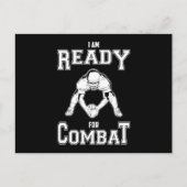 アメリカンフットボールのチームスポーツゲームプレーヤーUSAギフト ポストカード (正面)