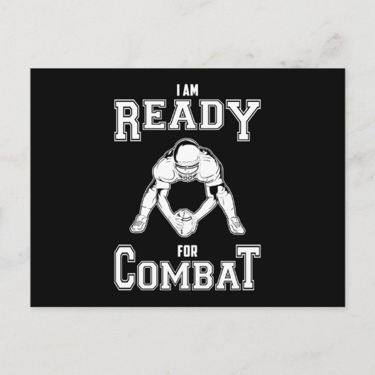 アメリカンフットボールのチームスポーツゲームプレーヤーUSAギフト ポストカード (正面)