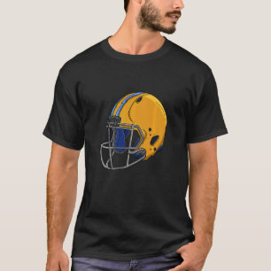 アメリカンフットボールのチームメンズサッカーヘルメットの愛 Tシャツ