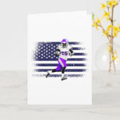 アメリカンフットボールのファンジャージーシャツUSA国旗 カード (黄色い花)