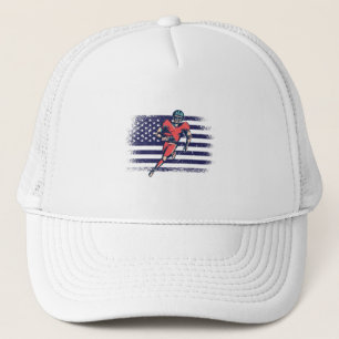アメリカンフットボールのファンジャージーシャツUSA国旗 キャップ