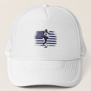アメリカンフットボールのファンジャージーシャツUSA国旗 キャップ
