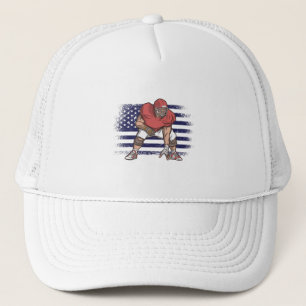アメリカンフットボールのファンジャージーシャツUSA国旗 キャップ