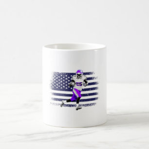 アメリカンフットボールのファンジャージーシャツUSA国旗 コーヒーマグカップ