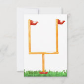 アメリカンフットボールのベビーシャワー サンキューカード (裏面)