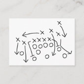 アメリカンフットボールのベビー エンクロージャーカード (裏面)