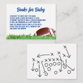 アメリカンフットボールのベビー エンクロージャーカード (正面/裏面)