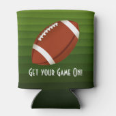 アメリカンフットボールのボウルゲームパーティー 缶クーラー (裏面)