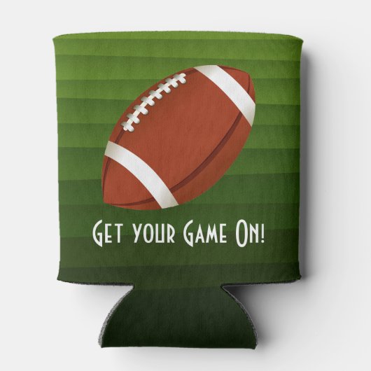 アメリカンフットボールのボウルゲームパーティー 缶クーラー (裏面)