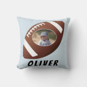 アメリカンフットボールのボーイフォト クッション (正面)