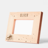 アメリカンフットボールのボールヘルメット写真 レーザー彫刻フレーム (左)