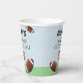 アメリカンフットボールのボール誕生日パーティー 紙コップ (右)