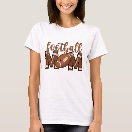 アメリカンフットボールのママ Tシャツ (正面)