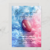 アメリカンフットボールのラグビースポーツジェンダーの暴露を煙る 招待状 (正面/裏面)