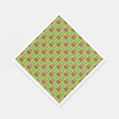 アメリカンフットボールのラグビーボールパターン スタンダードランチョンナプキン (角)