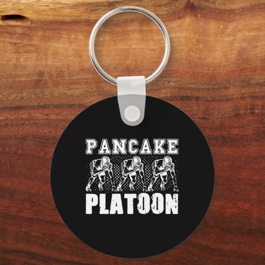 アメリカンフットボールのリーマンパンケーキプラットーンプレイヤーS キーホルダー (正面)