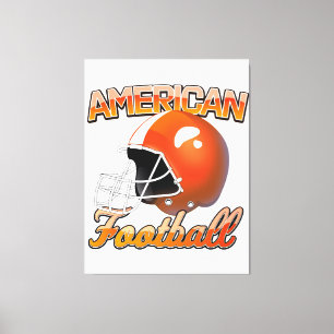アメリカンフットボールのロゴ キャンバスプリント